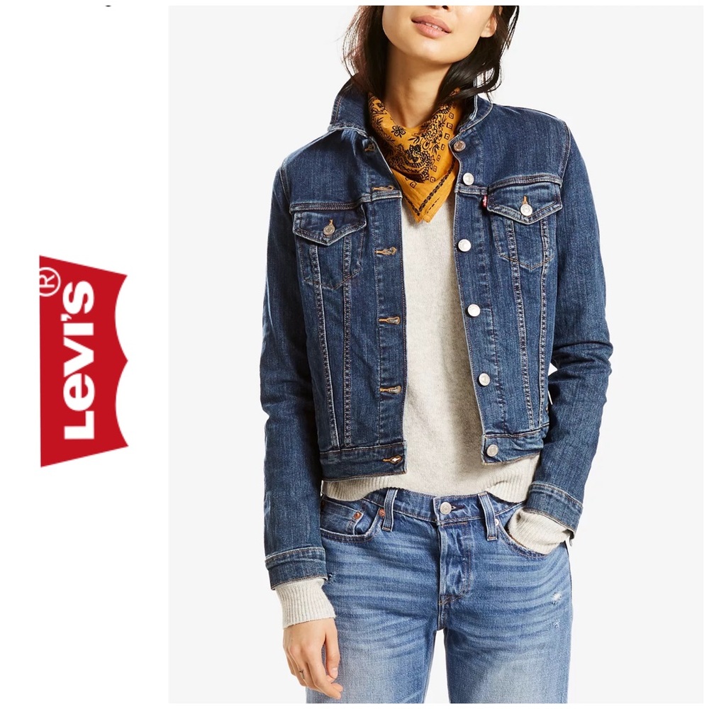 Levi’s Women's Original Denim Jean Trucker Jacket L